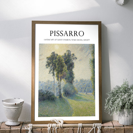 アートポスター｜ピサロ サン シャルルの風景