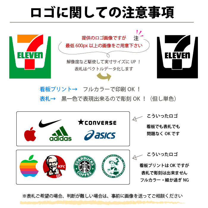ロゴ データ化 作成費 店舗 看板